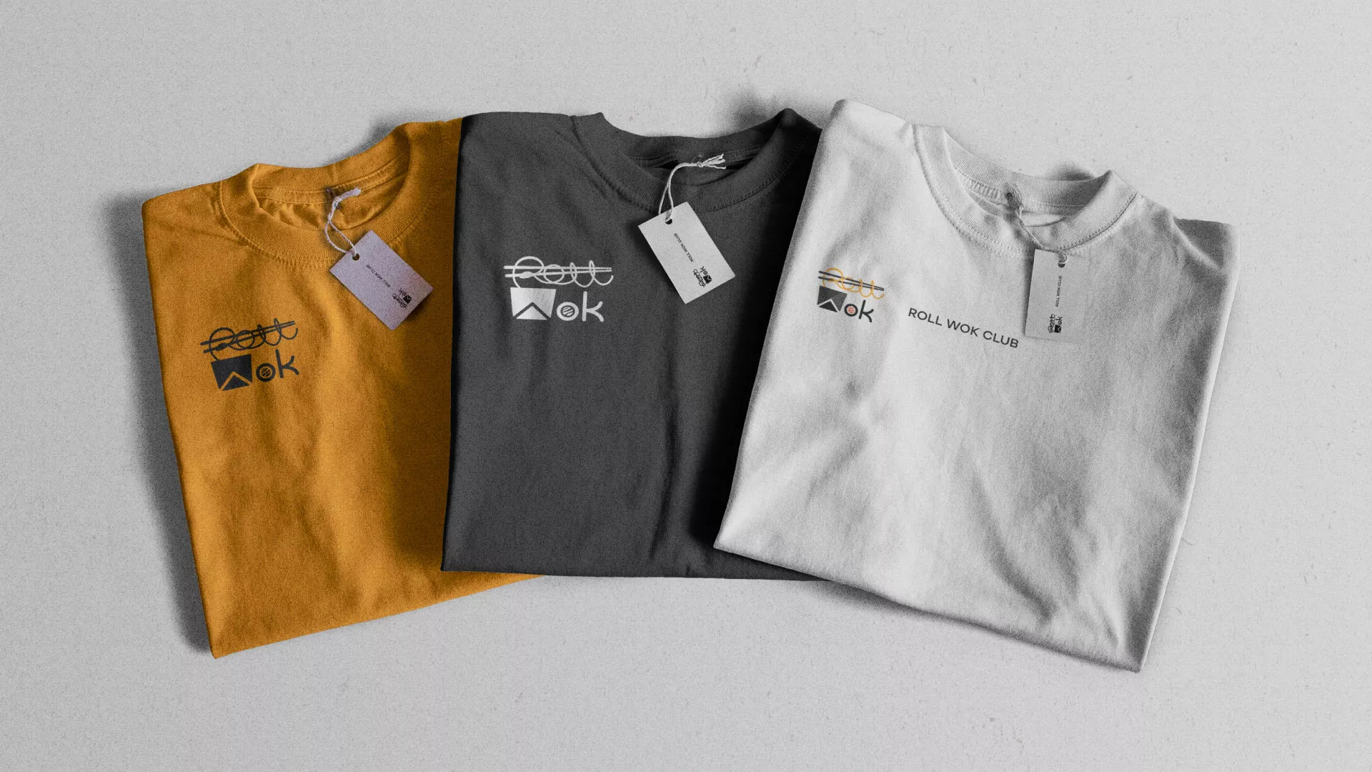 Разработка логотипа суши-бара «Roll Wok Club» в Десногорске