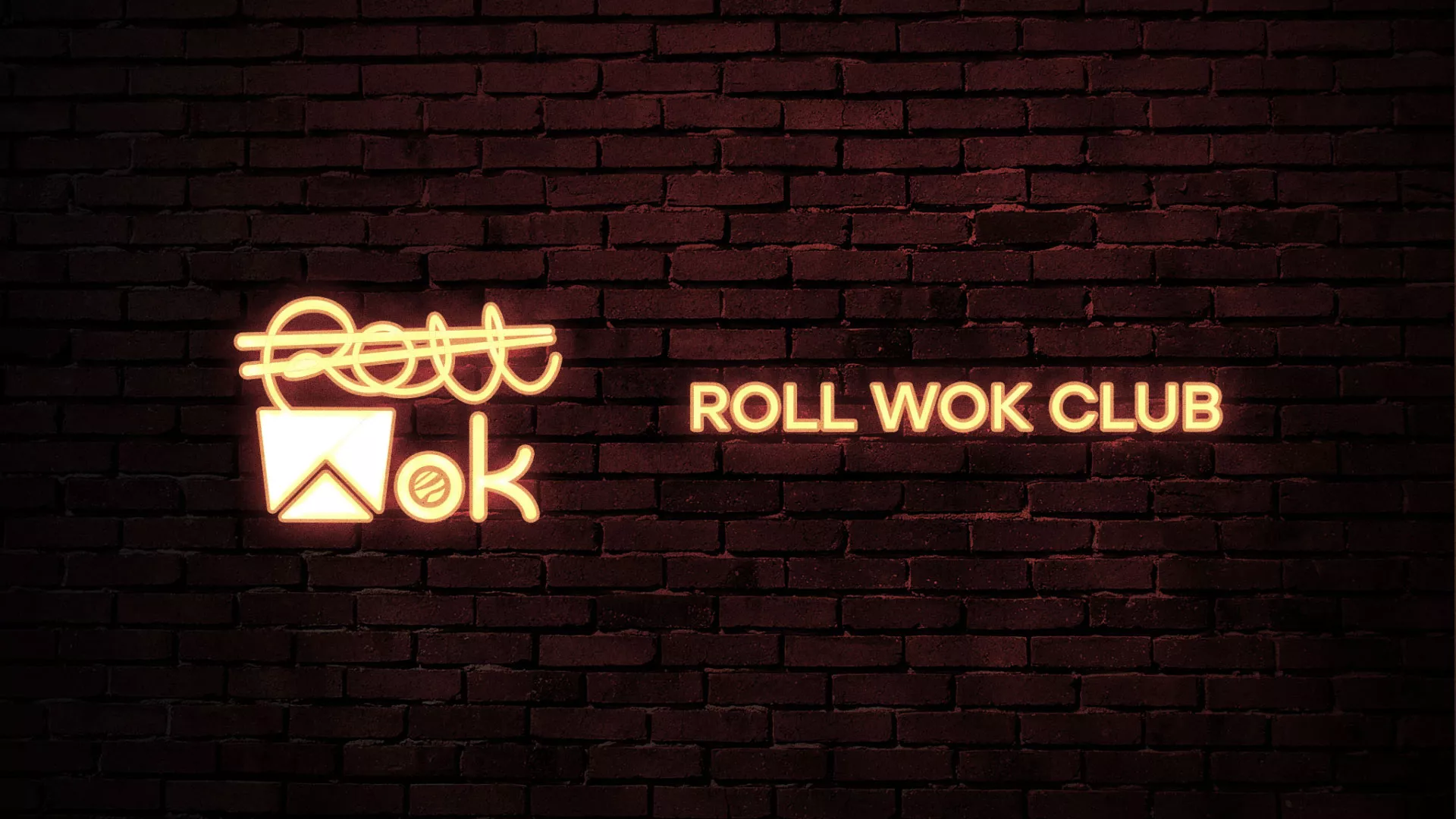 Разработка логотипа суши-бара «Roll Wok Club» в Десногорске