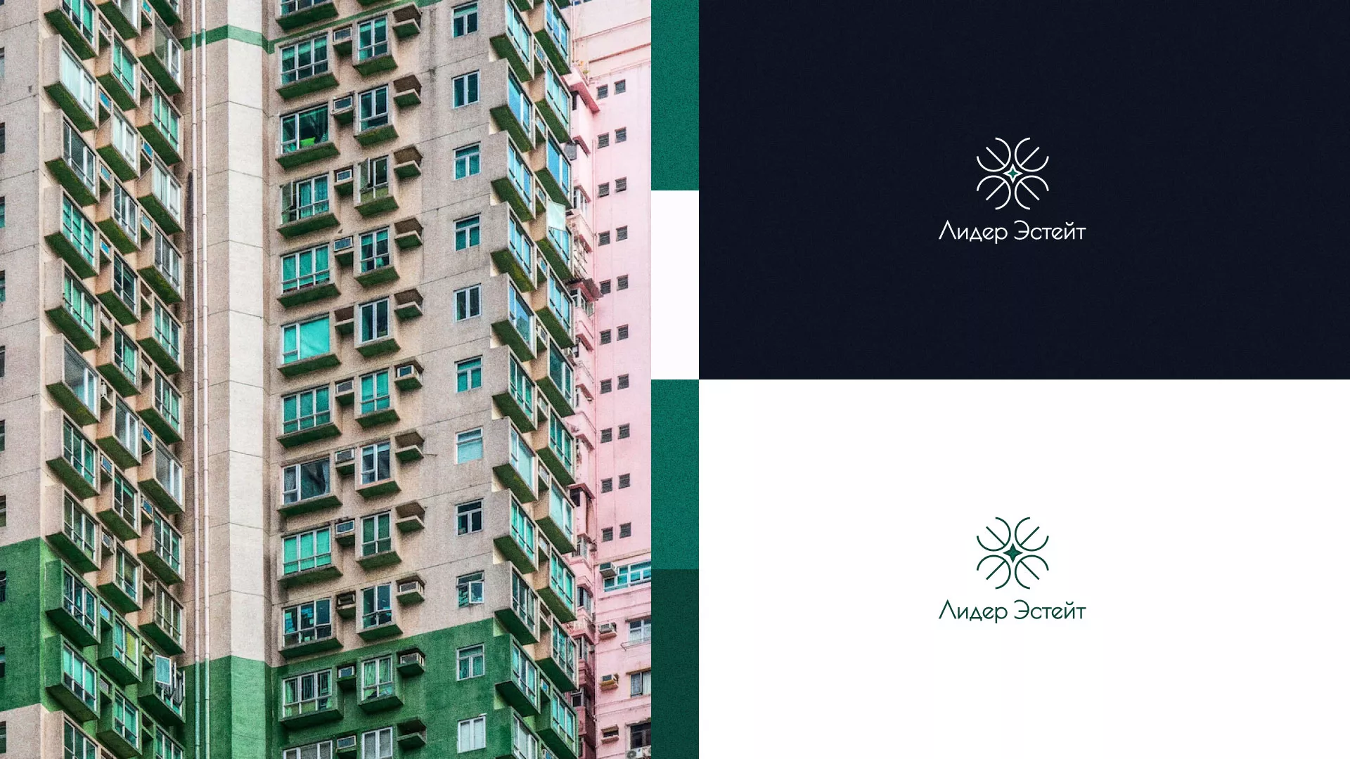 Создание логотипа компании «Лидер Эстейт» в Десногорске